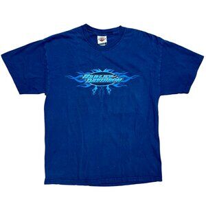 Harley Davidson North Canton, Ohio Blue Freedom Graphic T-Shirt, Men's Large